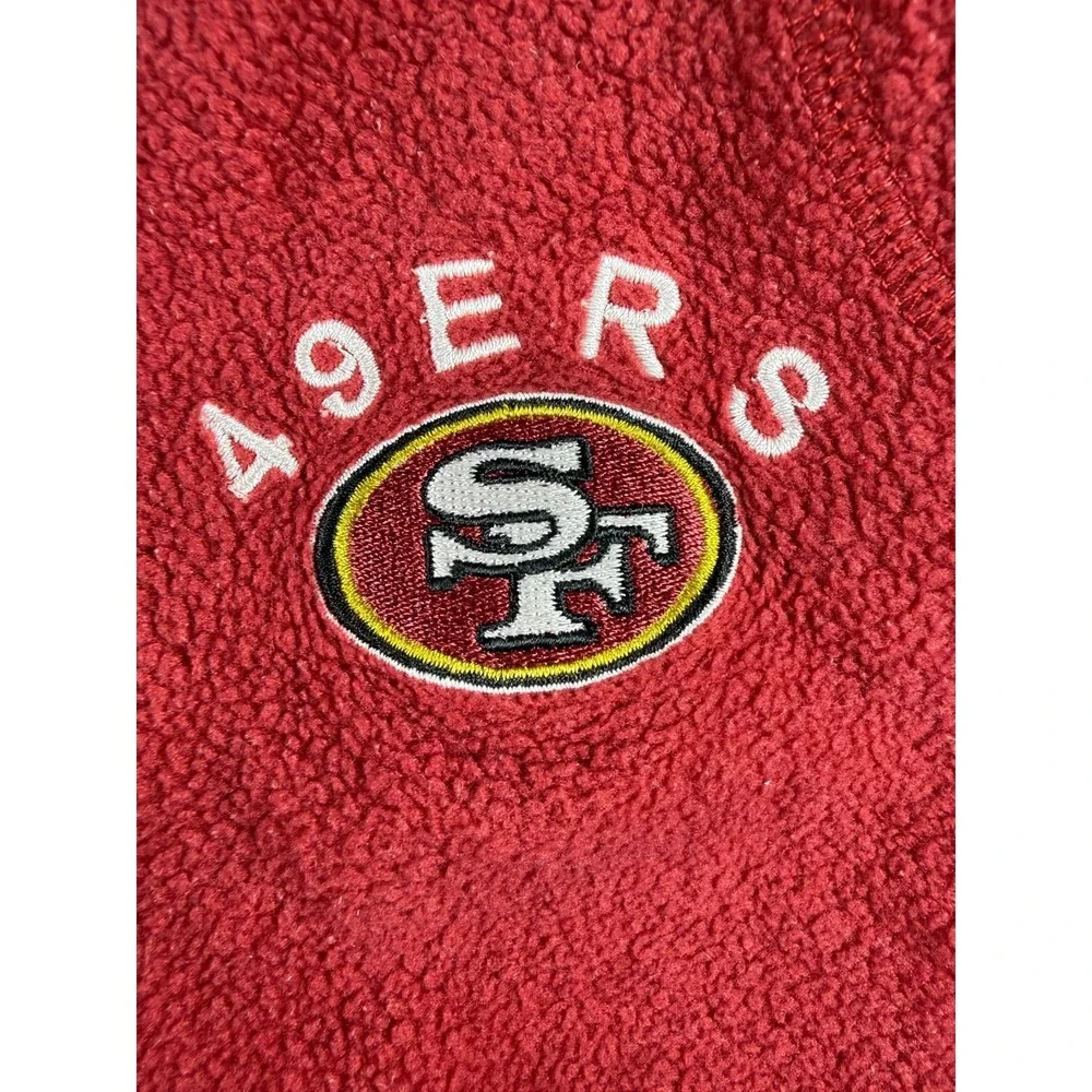 Vintage San Francisco 49ERS Fleece Red Pants Mens size XL 40x28